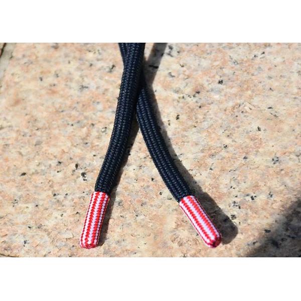 Long 31cm Garments Polyester Drawstring Cord With Custom Knitting Endings