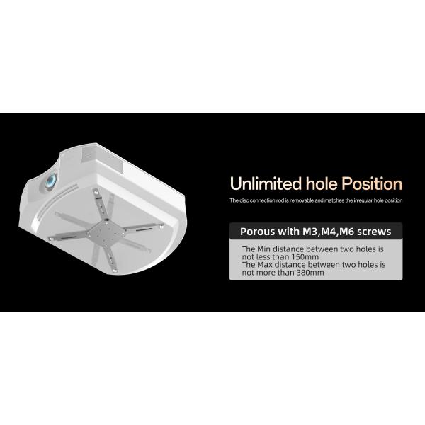 Aluminum Alloy Projector Mounting Brackets Touch Control Adjustable Height Projector Mount