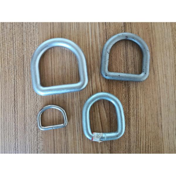 Welding Rigging Hardware / Metal Accessories Zinc Coating Surface For Belt Ring