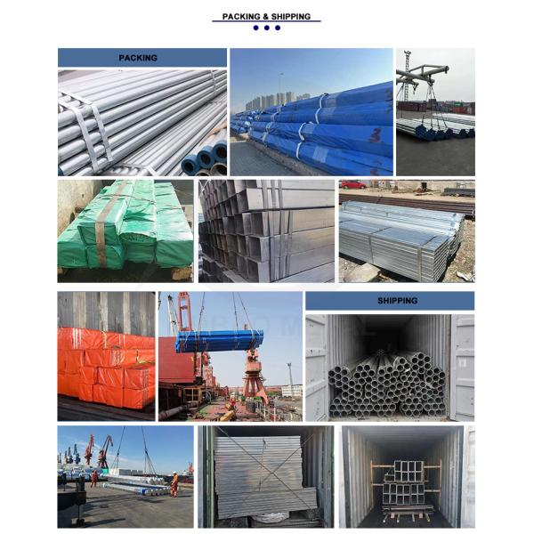 Z275-Z600 Coating Galvanized Square Rectangular Pipe for Hollow Section Structure and High Durability