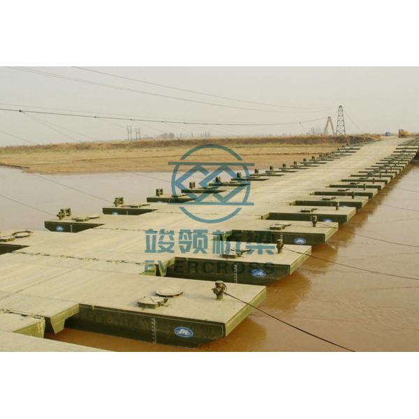 Footwalk Floating Pontoon Bridge Custom Portable Steel Bridges