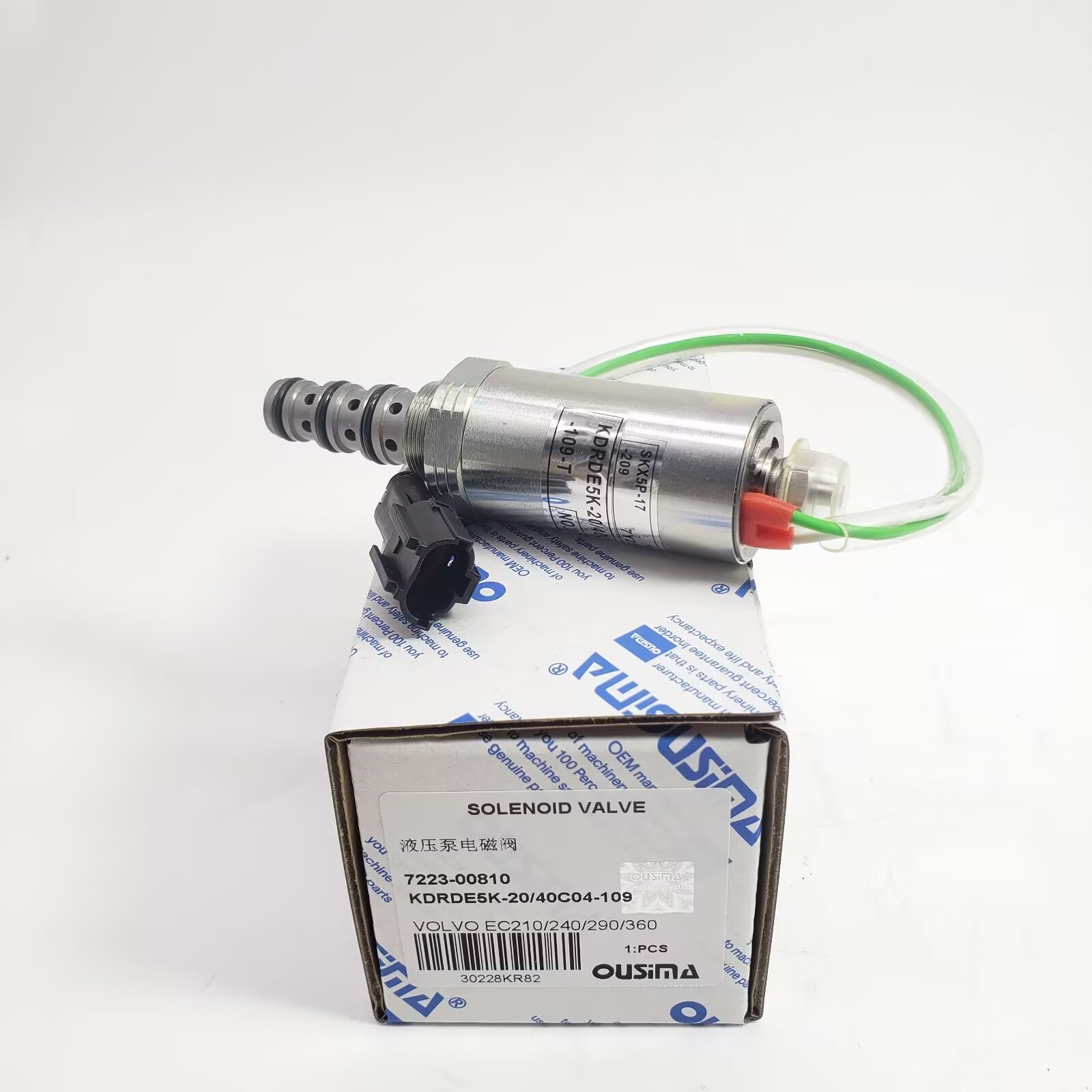 OUSIMA Solenoid Valve 7223-00810 KDRDE5K-20/40C04-109 for VOLVO EC210/240/290/360