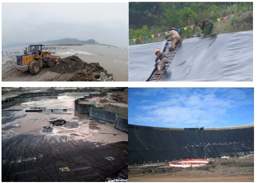 8m Grey Woven Geotextile Filter Fabric For Soft Soil Foundation