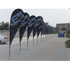 China 5m Beach Outdoor Banner Flags Eco Friendly Aluminum Fiberglass wholesale