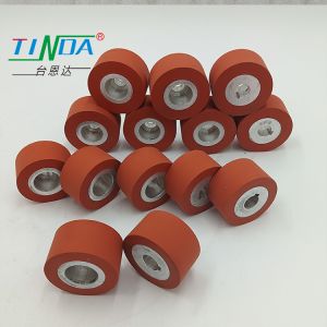 Smooth Surface High temperature 350 degrees Elastomeric silicone Roller Wheel
