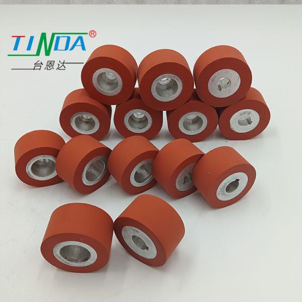 Smooth Surface High temperature 350 degrees Elastomeric silicone Roller Wheel