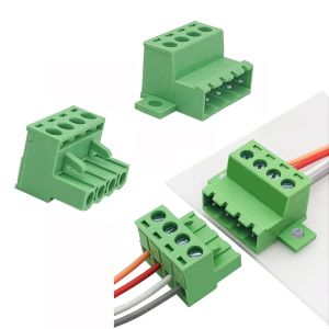 5.08mm Pitch Fixed Flange Screw Terminal Blocks Panel Mounting