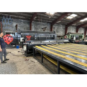 China High Efficiency Gabion Mesh Machine With Galvanized Or PVC Coated Wire wholesale