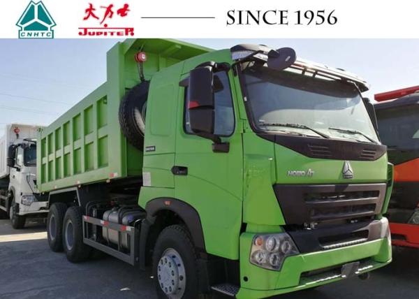 Quality Euro 4 LHD Tipper Truck , HOWO A7 Tractor Dump Trailer Superior Heat Dissipation for sale