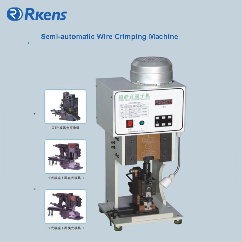 China Auto Ring And Folk Terminal / Connectors Crimping machine wholesale
