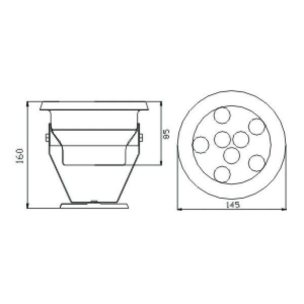 Multi Function IP68 RGB 2640 LM LED Underwater Lights with Stainless Steel Housing