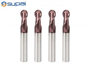 China 2 Flutes Ball Nose End Mill 6mm 8mm Long Cnc Round Spherical Cutting Tools wholesale