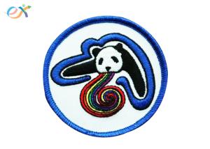 China Custom Badge Iron On Embroidered Patches , Personalized Iron On Patches wholesale