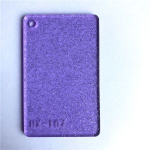 China Purple 4x8 Glitter Acrylic Sheets SGS Transparent Plastic Board wholesale