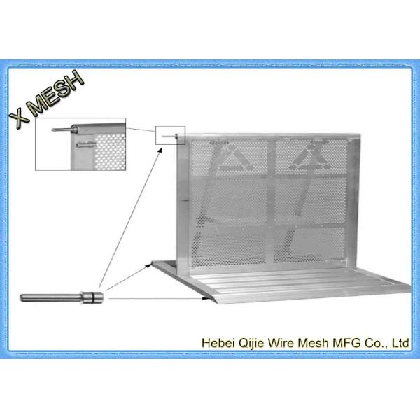 Traffic Crowd Control Barrier Security Temporary Site Fencing For Concert