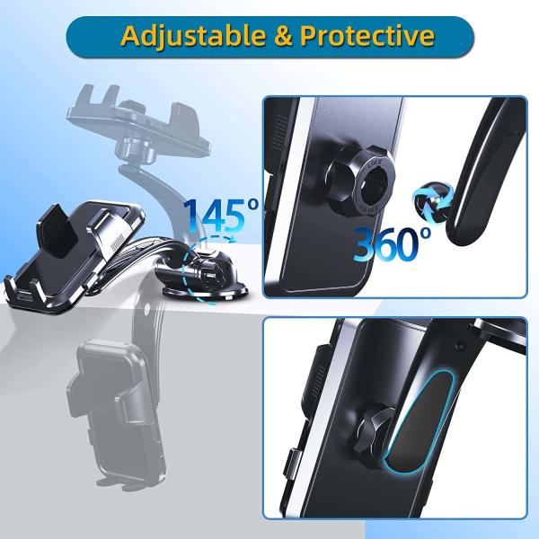 ODM Universal Multifuncional Mobile Phone Holder For Car Dashboard