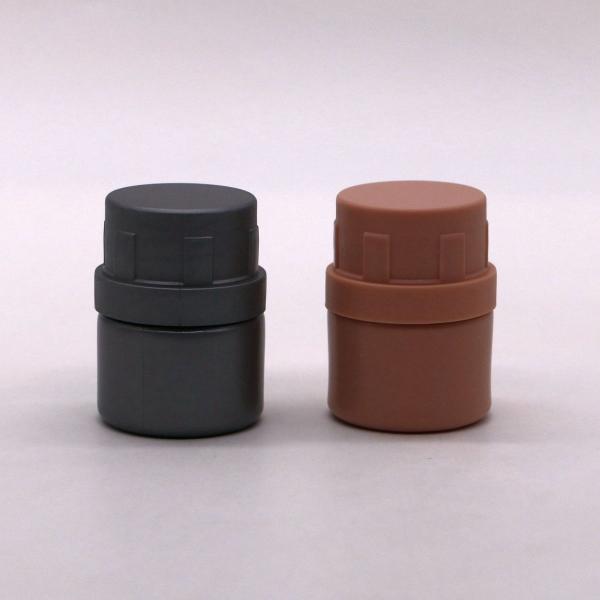 25ml White HDPE Empty Refillable Solid Medicine Capsule Bottle for Chemical Powder