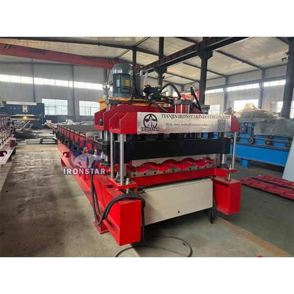 828 glazed tile roll forming machine for Bolivia Water ripple roll forming machine Step tile roll forming machine