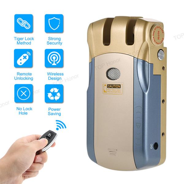 Quality Zinc Alloy Plactic Smart Front Door Locks For Office Operation Range Within 15m for sale
