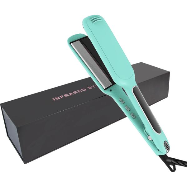 LCD Display Infrared Hair Straightener , 35W Hot Tools Professional Flat Iron
