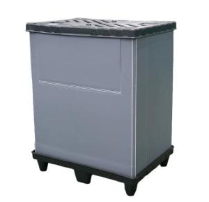 China Glossy Plastic Pallet Box 1200x1000x290mm Plastic Moving Crates Durable wholesale