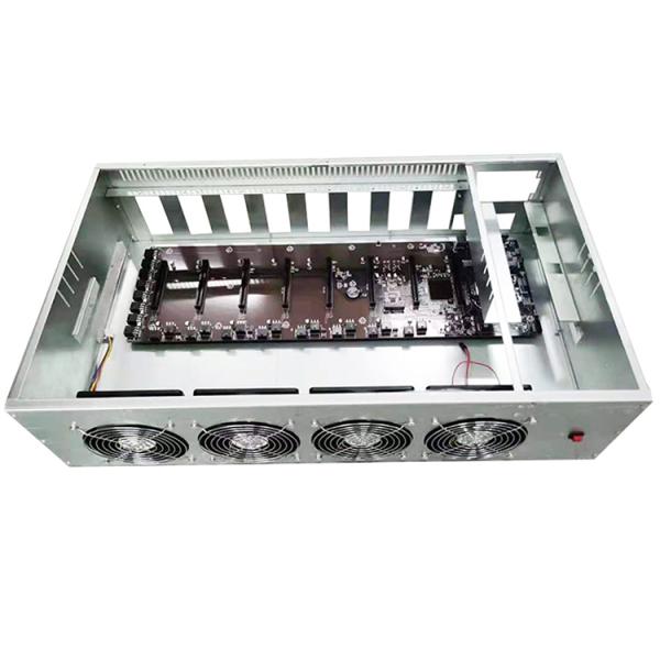Wholesale 847Pro 8 GPU case with Fans DDR3 4G 64G/128G 65MM space open case Computer Machine Box