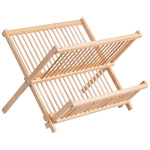 China Bamboo plate Holder for Dish Rack- plate and bowl Drying rack - Bamboo Dish Drying Racks wholesale