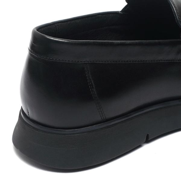 Black Anti Odor Mens Breathable Genuine Leather Shoes