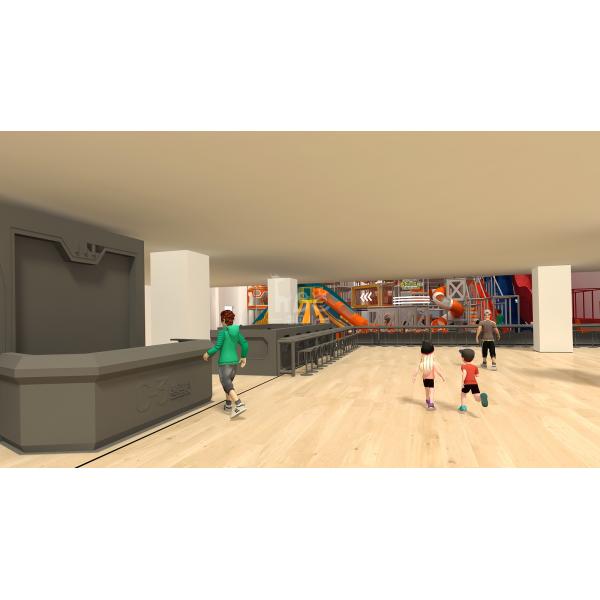 Customizable Indoor Play Structure for Kids with Slides and Ball Pits