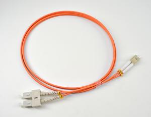 China SC To LC Optical Fiber Patch Cord Multimode Duplex Jumpers OM1 OM2 OM3 OM4 OM5 on sale