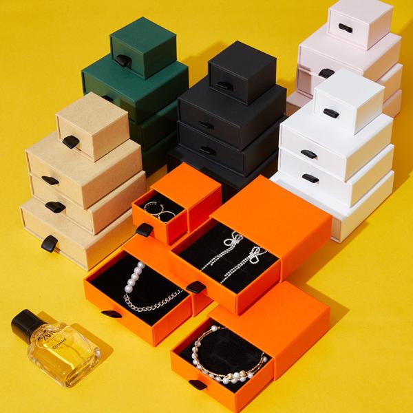 Luxury Jewelry Necklace Bracelet Earrings Ring Box Drawer Jewelry Storage Box