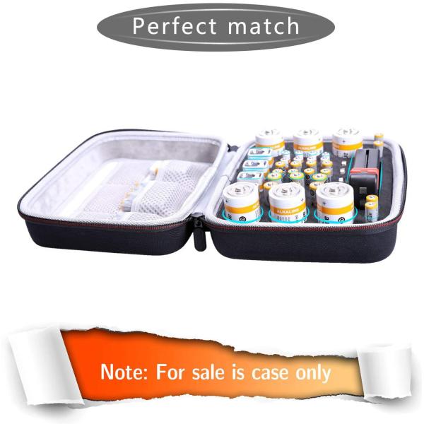 Semi Waterproof EVA Storage Case Holds 41 Batteries 0.125Kg