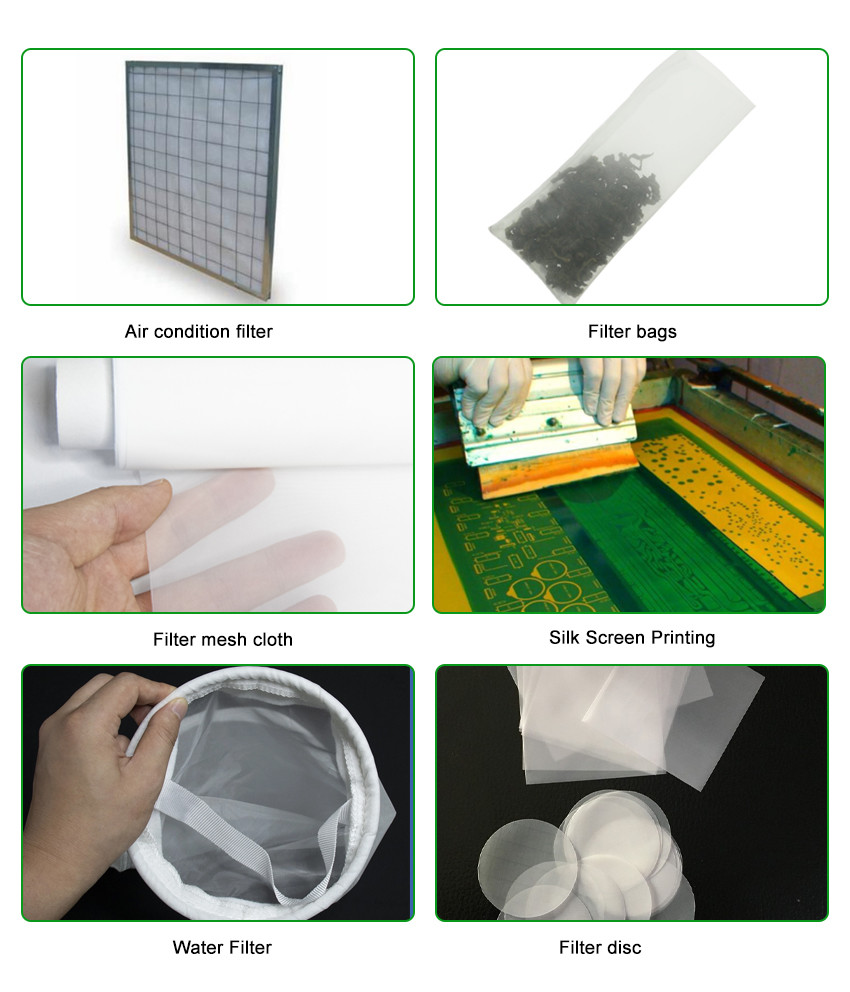 Smooth Surface Nylon Monofilament Mesh , 5 - 200 Micron Nylon Mesh Filter Fabric