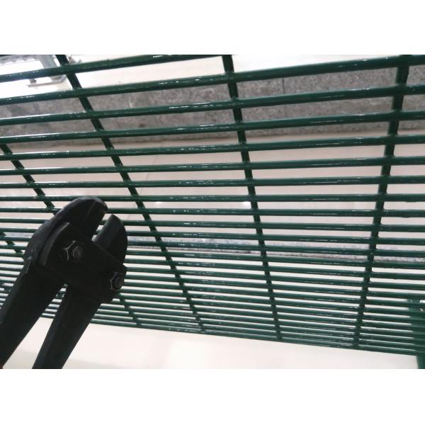 Curved Metal Steel 358 Mesh Anti Climb Security Fencing Powder Coated Customized
