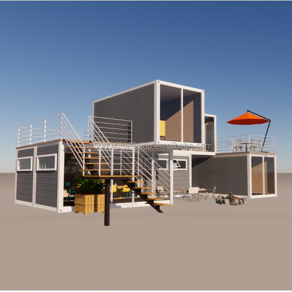 Hotel Prefabricated Foldable Container Shop With Steel Frame Galvanized Steel Bending 180g Material