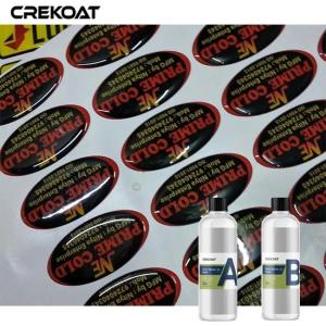 Flexible Clear Epoxy Resin Soft Two Component Casting Resin For Labels Doming