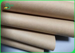 China Brown Wrapping Material 70gsm 90gsm Kraft Paper Brown 750mm X 270m Rolls on sale