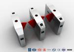 Metal Security Flap Barrier Gate Anti - Clamp 900mm Handicap With Fingerprint
