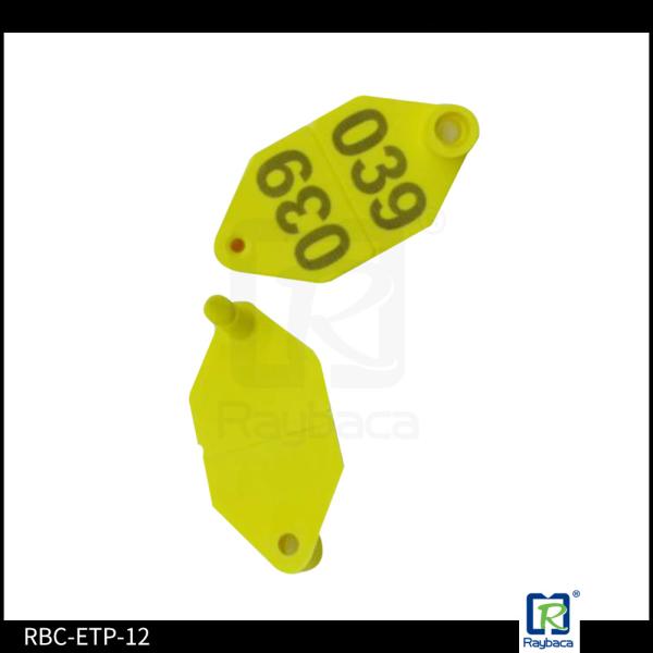 Quality Strip Shape Sheep Ear Tags / Custom Sheep Tags 68 * 34mm ICAR Approved for sale