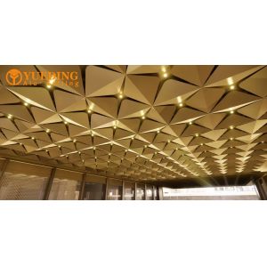 China Hotel Lobby Aluminum Ceiling Sheets Fireproof Moisture Resistant wholesale