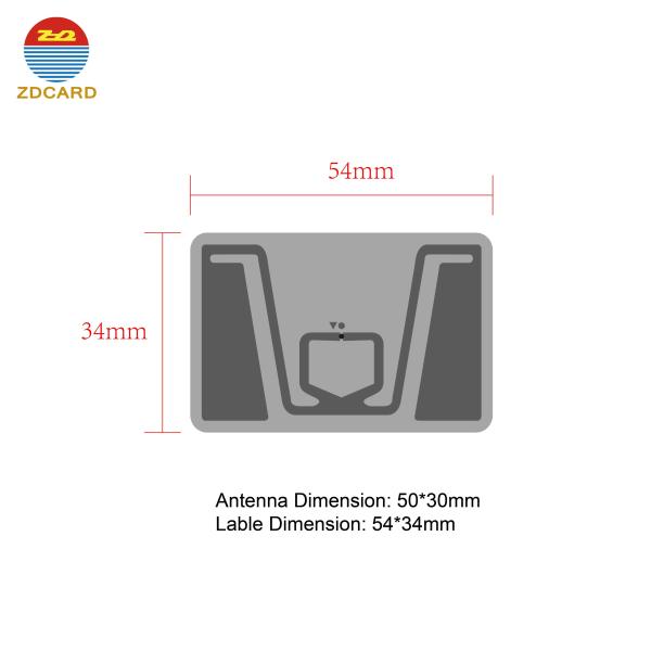 IMPINJ Monza R6 Printable UHF Clothing RFID Label / Sticker / Tag For Garment Clothes Inventory