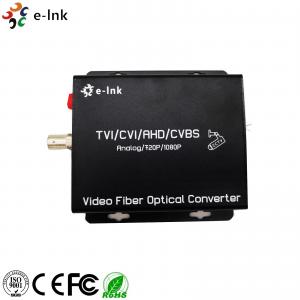 China 1Ch BNC CCTV Video To Optical Fiber Converter 50MHz Video Bandwidth wholesale