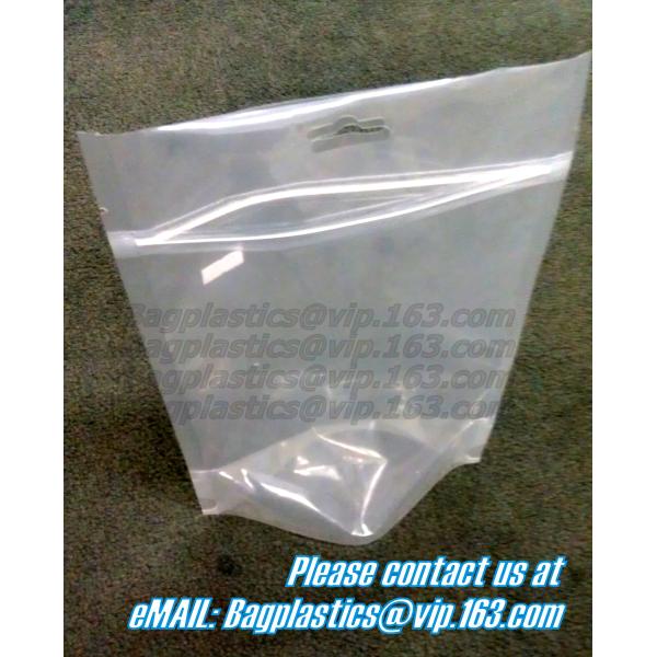 Eco Friendly Resealable Small to Large Flat Food Packaging Clear Transparent PE Plastic Zip Lock Bags, Foil Zip Lock Foo