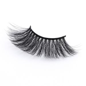 Nature Black Lightweight 25mm Faux Mink Lashes With OEM Services