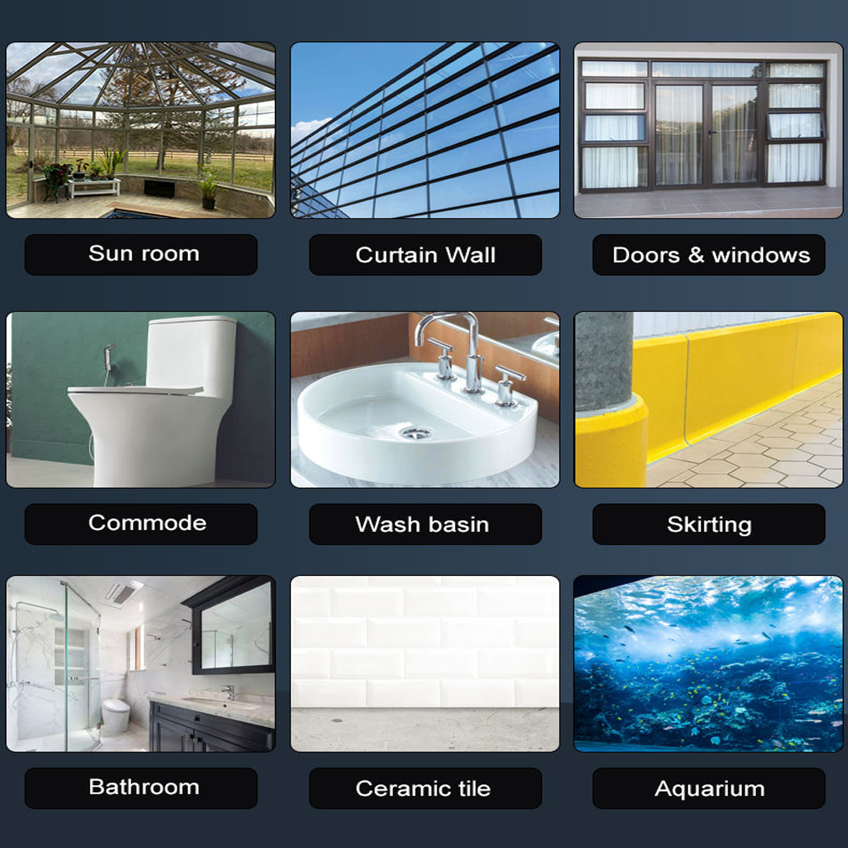 Clear Super Strong Bonding MS Polymer Hybrid Sealant For Indoor Decoration Waterproof