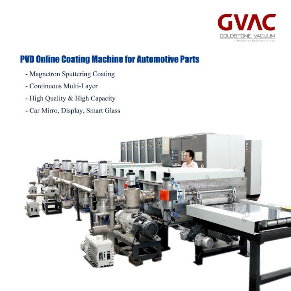 Quality 1600mm PVD Vacuum Coating Machine / Equipment Magnetron Sputtering Horizontal Continuous for sale