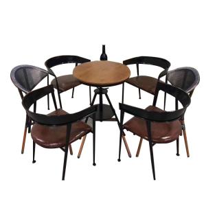 China H78cm Chair H75cm Table Bistro Table And Chairs Set Hand Weaving on sale