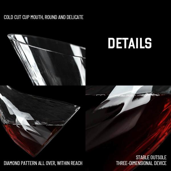 Wholesale Wine Decanter Hand-Blown Lead-Free Crystal & Aerator | 750ml Bulk Carafe for Distributors