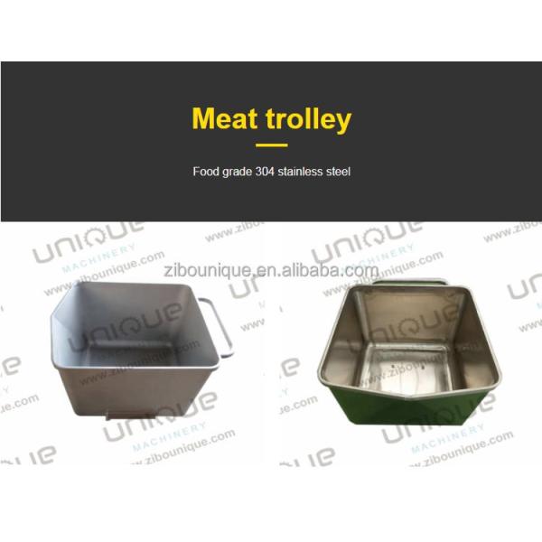 Meat Trolley for Transport of Chicken Beef Fish in Processing Plants 200L SUS304