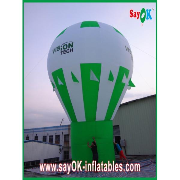 Green Ground Advertising Balloons Custom Inflatable Products Rainbow Design